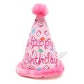 The Worthy Dog Birthday Hat Dog Toy, Pink 96209551